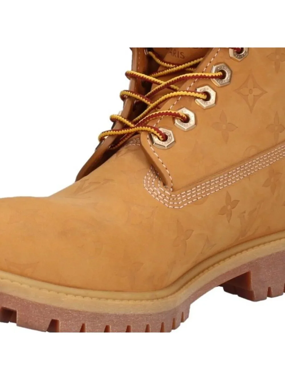 Louis Vuitton Timberland Leather Ankle Boots Monogram Boots